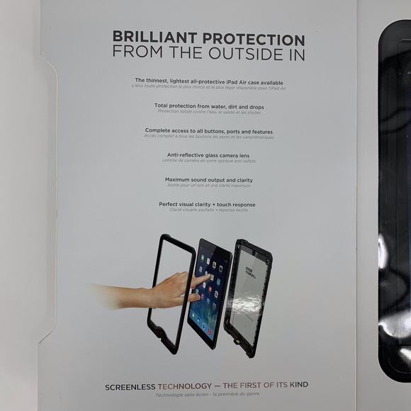 Lifeproof nüüd Protective Waterproof Case for Apple iPad Air, Black, New in Box - Picture 3 of 16
